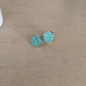 blue stud earrings